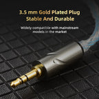 QKZ T1 Detachable Wired HiFi Earphones 3.5mm Sports Cable Wired Earphones Richie's
