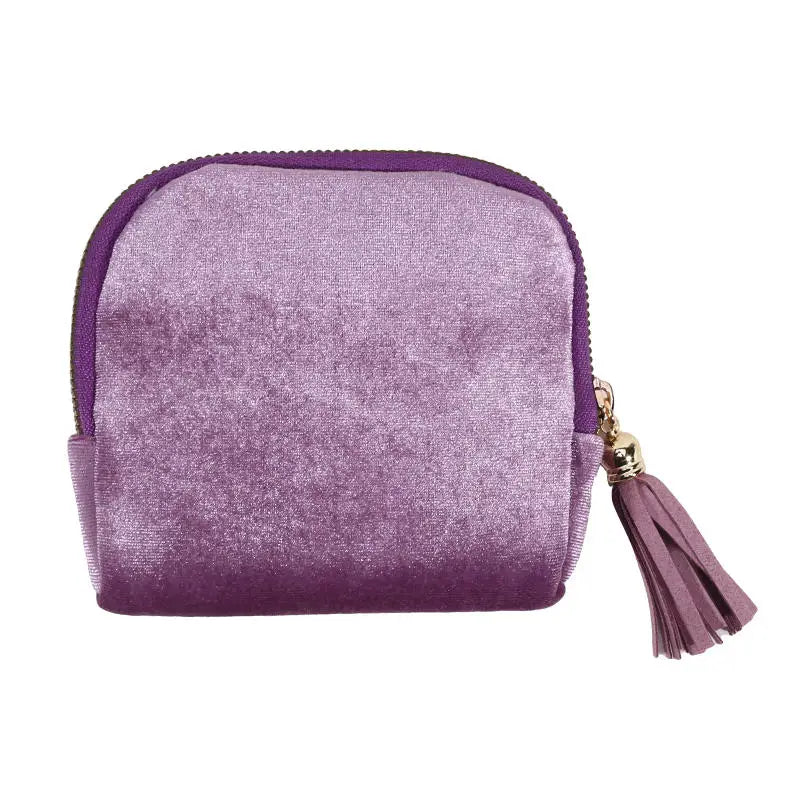 5-Layer Velvet Jewelry Storage Bag | Portable Travel Case Jewelry Storage Bag Richie's Purple