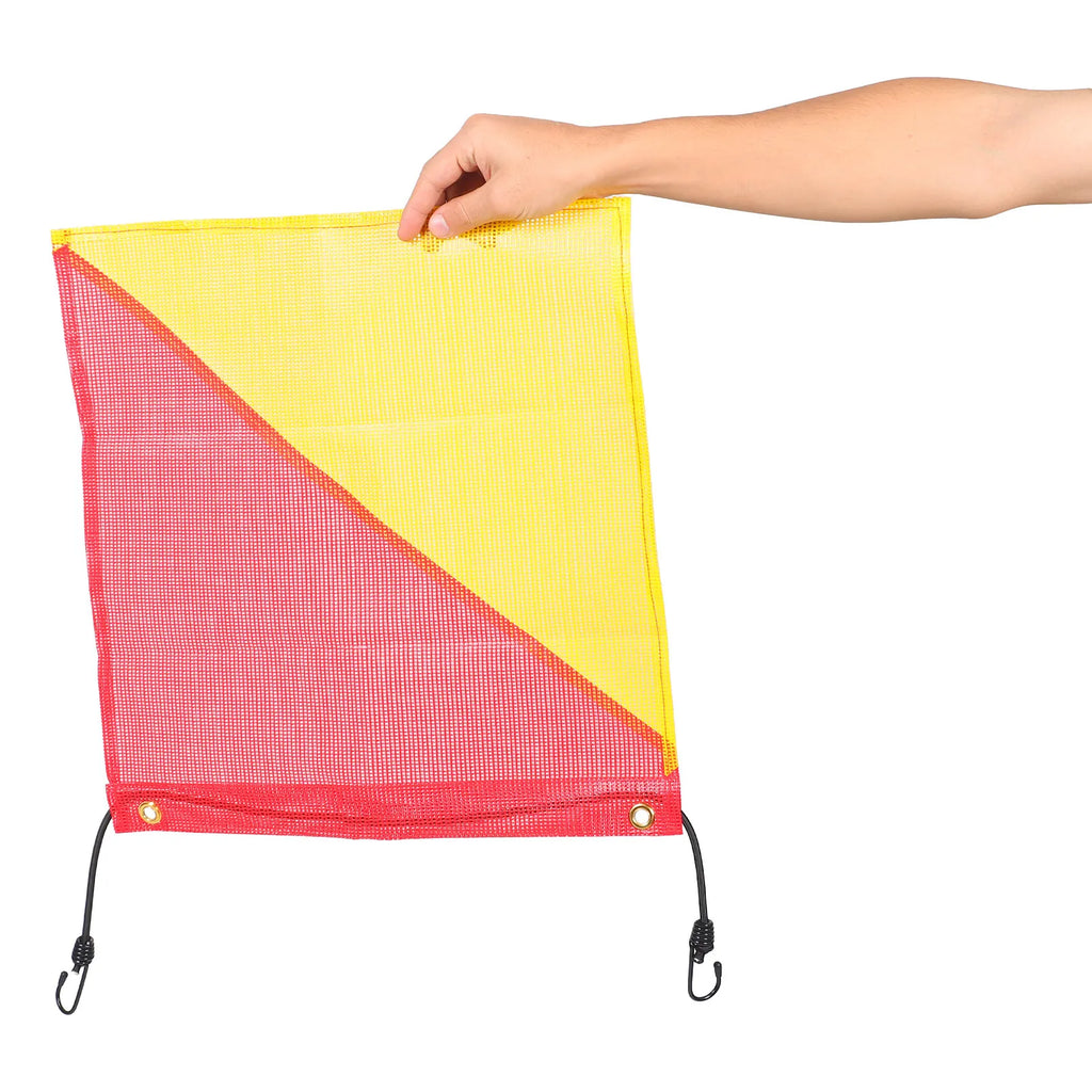 Reflective Safety Flag 18x18" Mesh – Trailer, Truck & Bike Haul Reflective Safety Flag Richie's