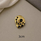 Eye-Shaped Shank Button – Creative Alloy Sweater Accessory