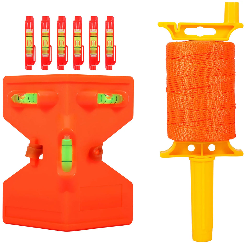 Heavy Duty Masonry Line Kit – 541FT Nylon Reel & Bubble Levels Masonry Line Kit Richie's 1 Spool 7 Levels