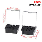 PT08-0 8-Pin Relay Socket Bracket for DIY Electronics (2 Pcs) Relay Socket Bracket Richie's A3