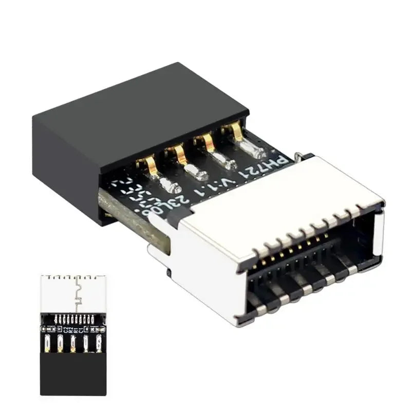 USB-C Motherboard Adapter USB 2.0 9-Pin Male to Type-E Female Motherboard USB Adapter Richie's
