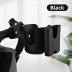 Stroller Cup & Phone Holder – Anti-Slip Pram Accessory Stroller Cup Holder Richie's Black