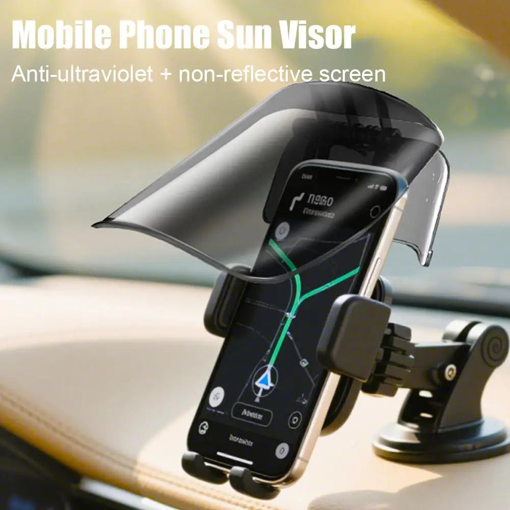 Motorcycle Phone Sun Shade – Rainproof UV Anti-Glare Visor Phone Mount Accessory Richie's Default Title