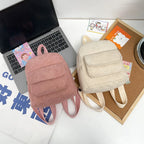 Women's Mini Corduroy Backpack – Casual Small Travel Bag Mini Backpack Richie's