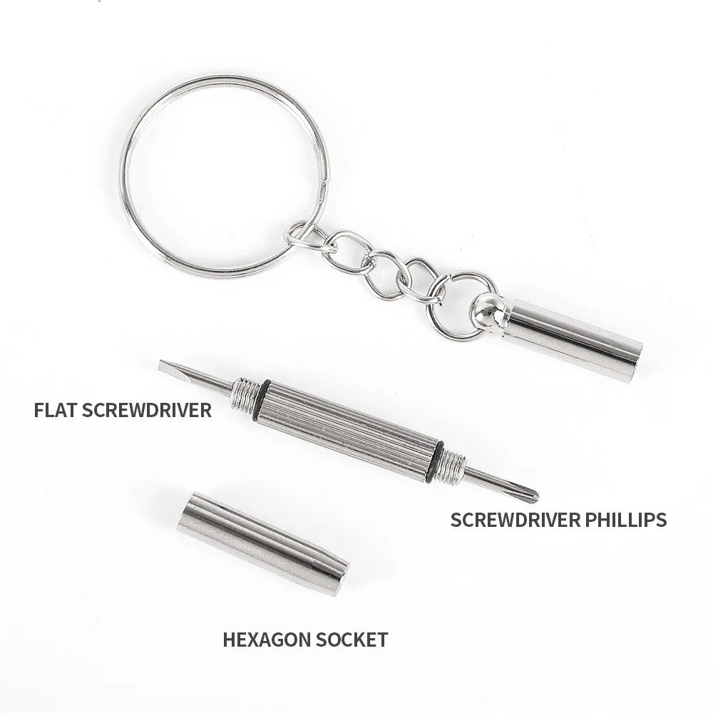 Precision Eyeglass & Watch Repair Screwdriver Kit + Keychain Precision Screwdriver Richie's