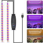 Full Spectrum LED Grow Light Bar USB 5V Dimmable Timer Indoor Plants LED Grow Light Richie's 3 Colors 2Heads