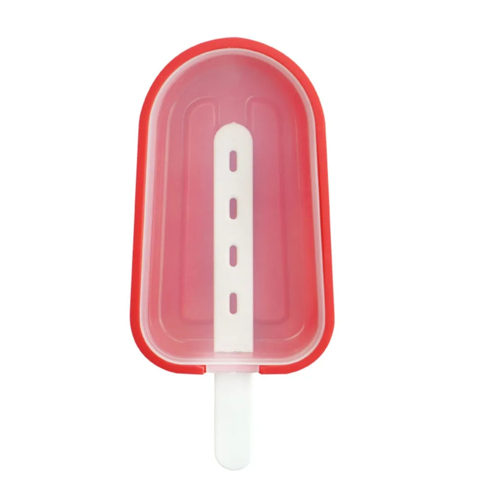 Silicone Popsicle Mould – Reusable Ice Lolly Maker with Lid & Sticks Popsicle Mould Richie's Red