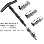 4-Piece Spark Plug Socket Wrench Set 16mm 18mm 21mm Chrome Spark Plug Socket Set Richie's