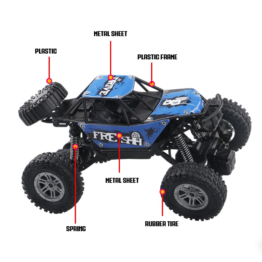 RC Alloy Off-Road Climbing Car 1:20 Scale Electric Toy for Kids RC Off-Road Car Richie's