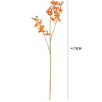 73cm Faux Butterfly Orchid Artificial Flower 3 Fork Stem Artificial Flower Stem Richie's