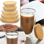 Round Wood Mason Jar Lids with Silicone Seal – 5 Sizes Mason Jar Lid Richie's