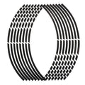 Reflective Wheel Rim Tape Sticker Strips for Motorcycle & Bike Wheel Rim Sticker Richie's black