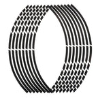 Reflective Wheel Rim Tape Sticker Strips for Motorcycle & Bike Wheel Rim Sticker Richie's black