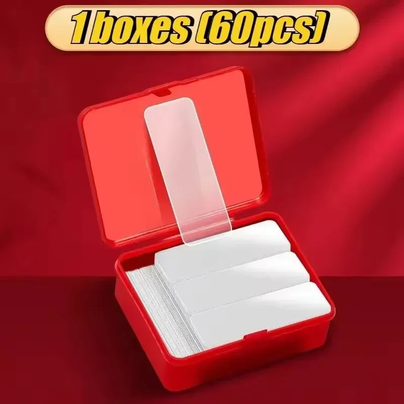 FUCHU Nano Double-Sided Tape – Reusable, Waterproof Wall Mounts Nano Mounting Tape Richie's 60 Pcs with Box