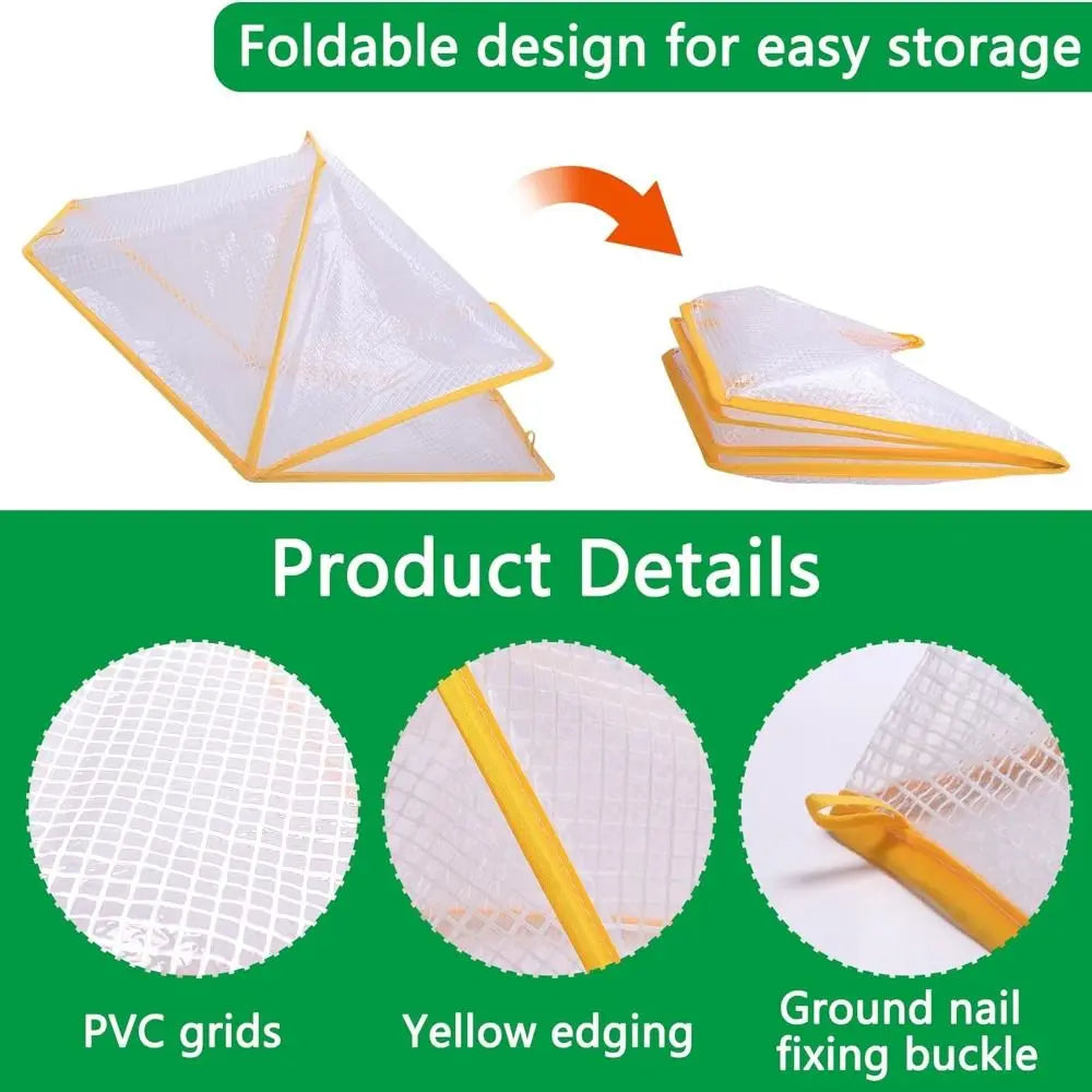 Foldable Greenhouse Plant Cover – Reusable Garden Row Cage Garden Plant Cover Richie's