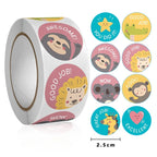 500pcs Cute Animal Stickers Roll – Craft & Gift Packaging Decorative Sticker Roll Richie's