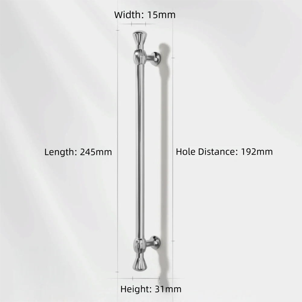 Zinc Alloy Furniture Handles – Bronze Antique Drawer Pulls Furniture Cabinet Handle Richie's Silver 245mm