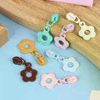 6-Color Flower Zipper Pulls for #3 Nylon Zippers – 10 Pcs Sewing Zipper Pulls Richie's