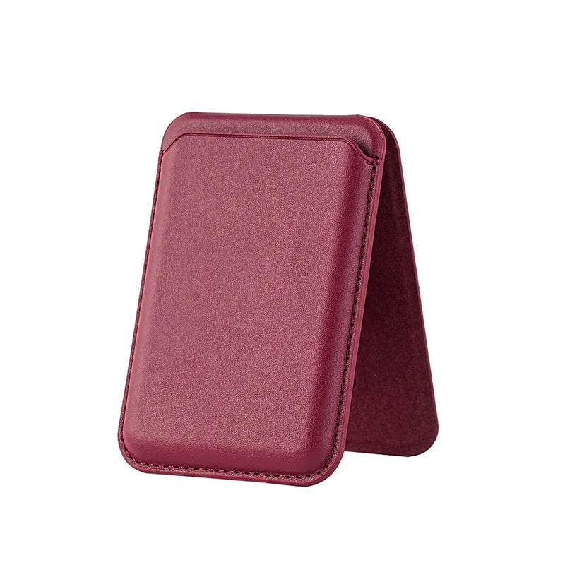 MagSafe Magnetic Wallet Stand for iPhone 16–12 | Card Holder Magnetic Wallet Stand Richie's Red