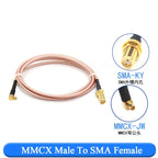RF Coax Extension Cable BNC SMA MMCX SMB RG316 Adapter Coaxial RF Cable Richie's MMCX-JW To SMA-K 50CM 1PCS