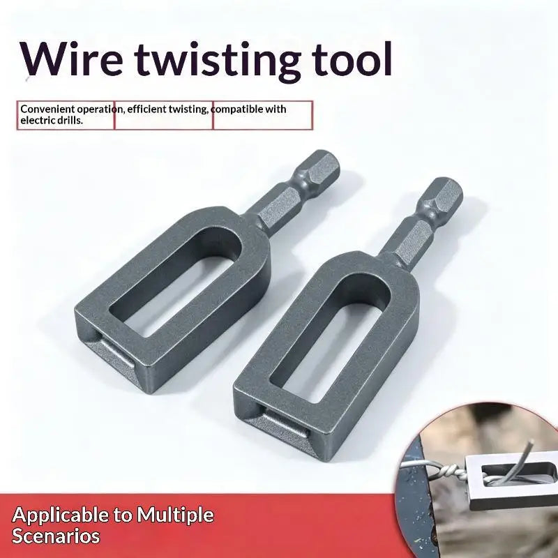Wire Twisting Tool 1/4" Hex Shank – Fast Iron Wire Knotter Wire Twisting Tool Richie's