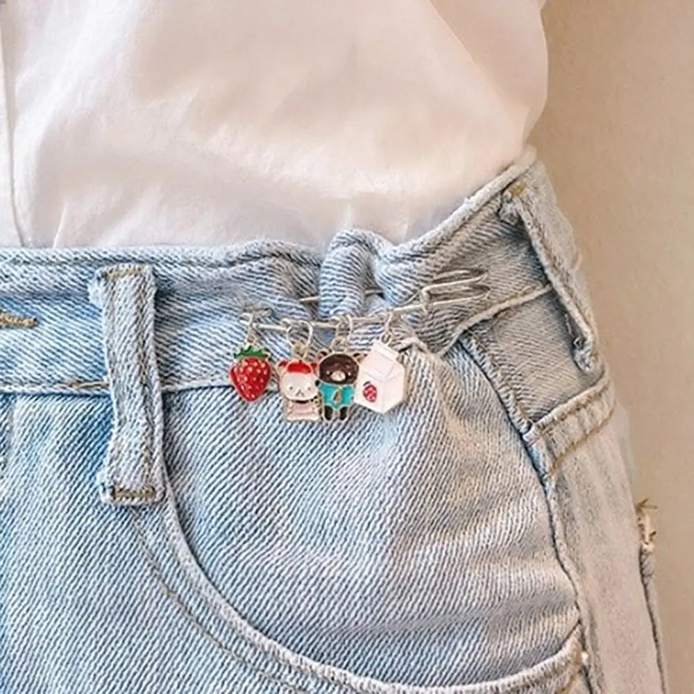 Silver Safety Brooch Pins DIY Charm Connectors Scarf Buckle Brooch Pin Richie's