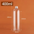Clear Plastic Bottles with Aluminum Cap – 5ml to 500ml Cosmetic Storage Bottles Richie's A17