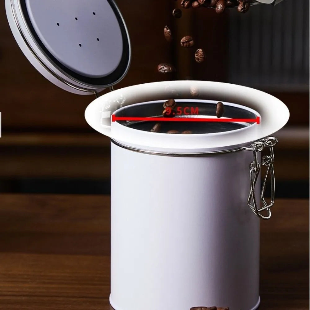 Vacuum Sealed Stainless Steel Coffee & Tea Storage Canister Food Storage Canister Richie's