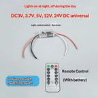 Light Sensor Auto Switch with Remote & Timer | DC 5V–24V Light Sensor Switch Richie's Transparent wire