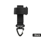 Tactical Glove Hanging Buckle Hook – Outdoor Camping Clip Tactical Gear Clip Richie's black One Size