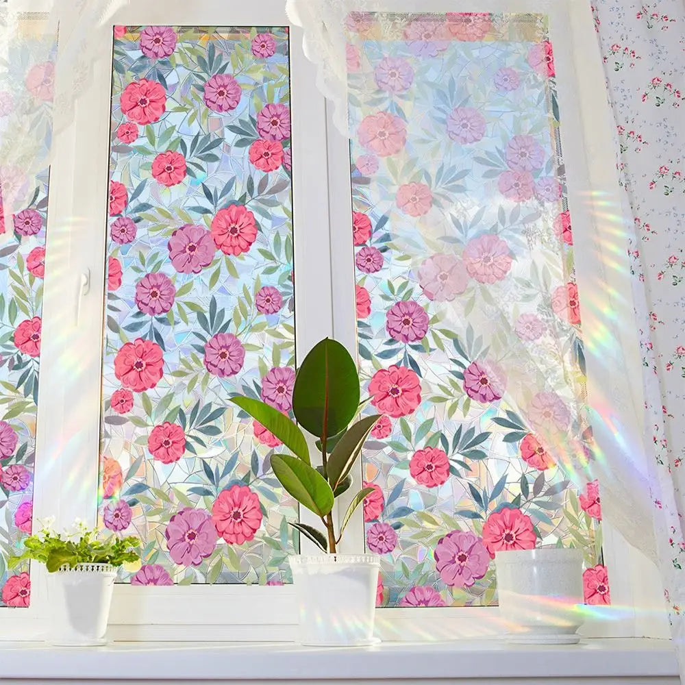 Rainbow Sun Catcher Window Film Static Cling Glass Sticker Window Cling Film Richie's