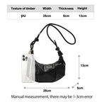 Women's Pleated Crescent Crossbody Bag | Faux Leather Shoulder Purse Crossbody Shoulder Bag Richie's
