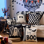 Halloween Ghost Pillow Covers 18x18 Set of 4 – Spooky Stripe Pillow Covers Richie's