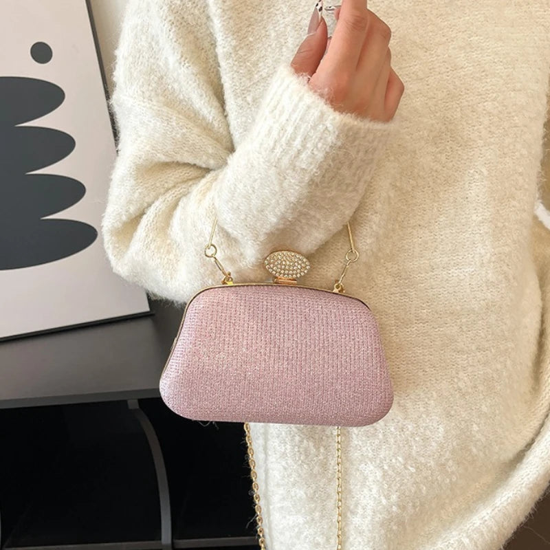 Women's Glitter Evening Clutch Bag – Wedding & Party Shoulder Bag Evening Clutch Bag Richie's