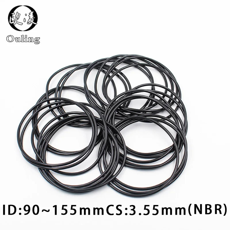 5-Pack NBR Rubber O-Rings CS 3.55mm Industrial Seal Gaskets Industrial O-Ring Seals Richie's