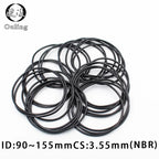 5-Pack NBR Rubber O-Rings CS 3.55mm Industrial Seal Gaskets Industrial O-Ring Seals Richie's