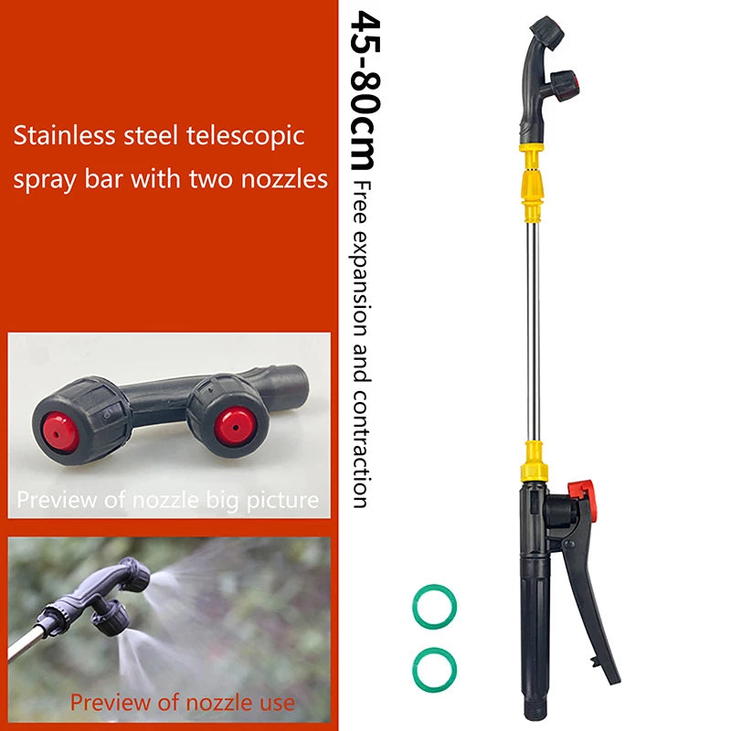 Retractable Stainless Steel Watering Wand Sprayer Extension Rod Garden Watering Wand Richie's A3