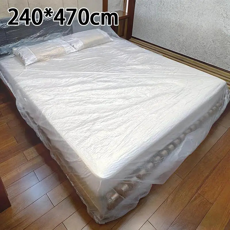 Transparent Waterproof Disposable Mattress Protector Cover Sheet Mattress Protector Richie's one size E