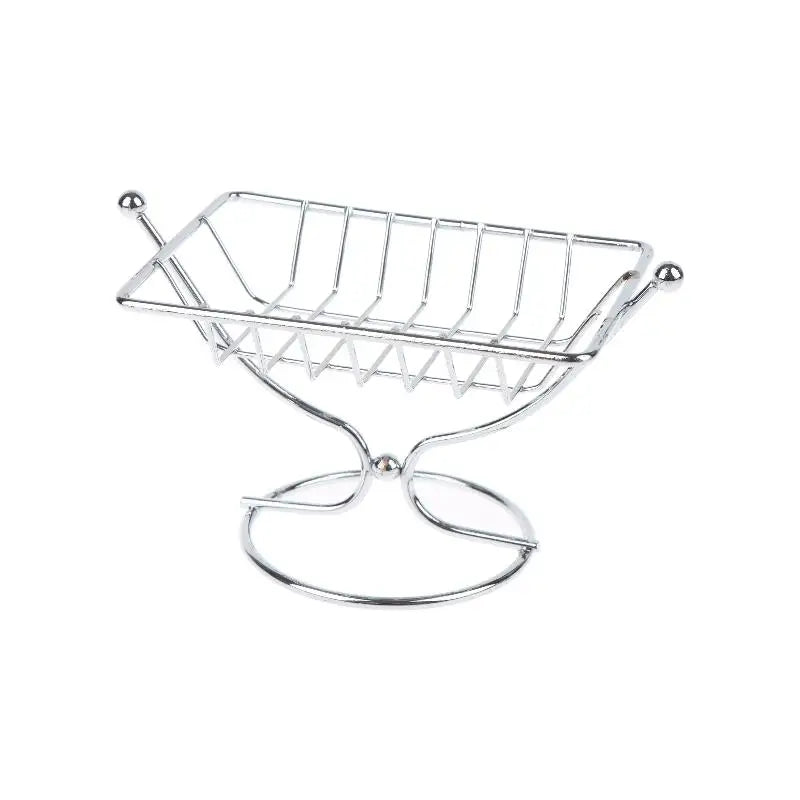 Rustproof Square Metal Soap Holder – Bathroom Kitchen Rack Soap Holder Richie's Silver