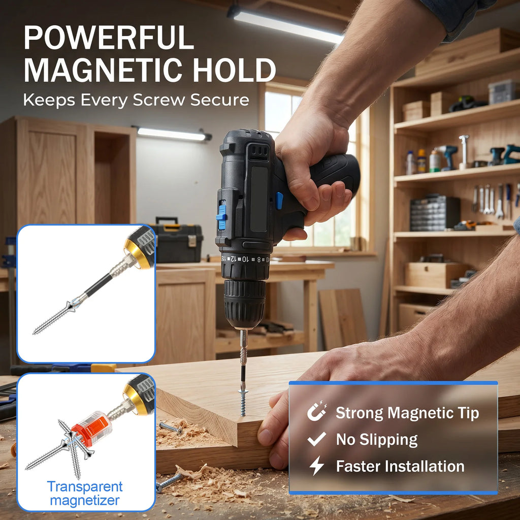 27-Pc Magnetic Screwdriver Drill Bit Set – Alloy Steel Screwdriver Bit Set Richie's