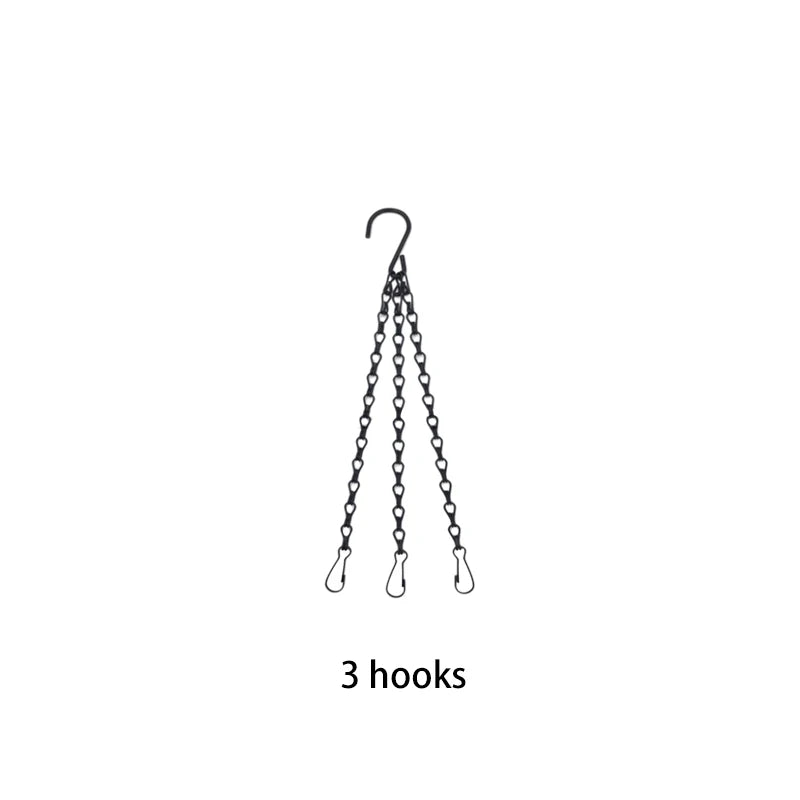 40cm Metal Hanging Chain for Flower Pots & Garden Baskets Plant Hanger Chain Richie's Black