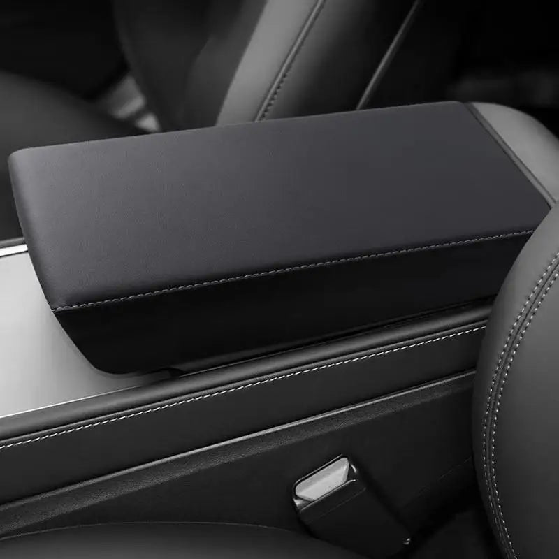Tesla Model 3 & Y Armrest Cover – Soft Leather Console Pad Armrest Console Cover Richie's