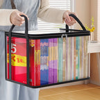 Clear PVC Stackable Storage Box with Flip-Top Lid & Window Storage Organizer Box Richie's