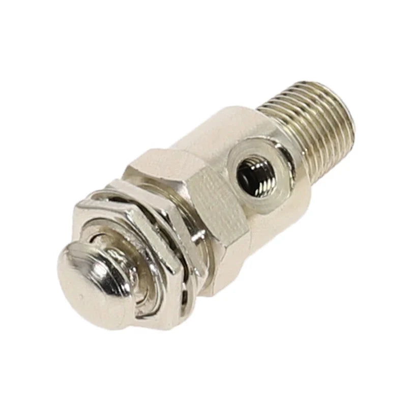 TAC2-2P Pneumatic Exhaust Valve 2/2 Way M5 Female 1/8" Push Button Pneumatic Exhaust Valve Richie's TAC2-2P