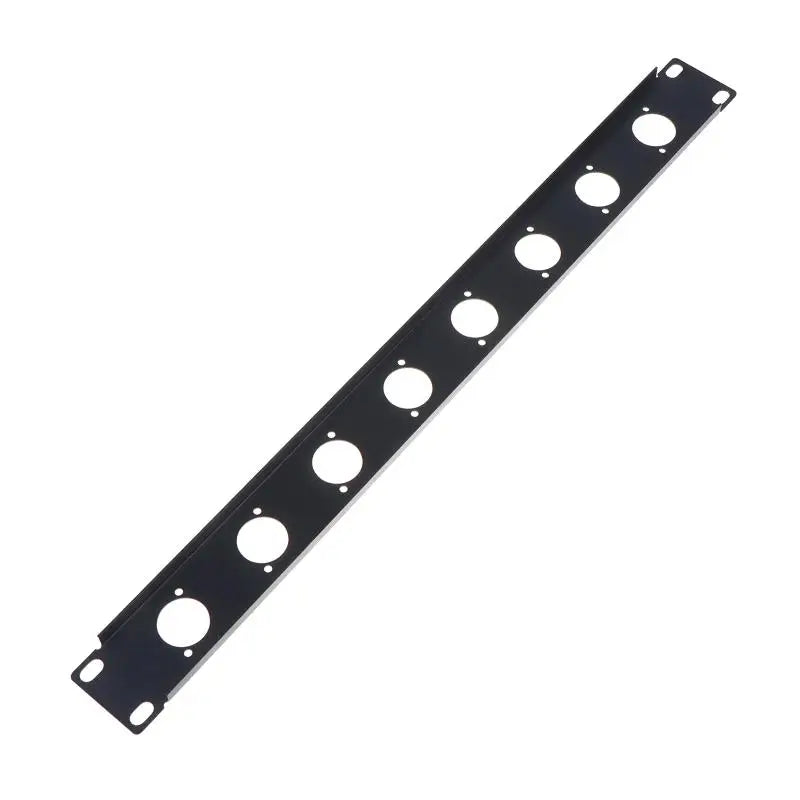 1U Rack Patch Panel 4–16 Way XLR Connector Flight Case Mount Audio Rack Panel Richie's 8 holes