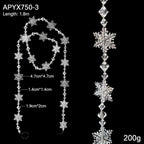 1.8M Acrylic Bead Garland – Crystal & Pearl Christmas Strand Christmas Bead Garland Richie's Style 3