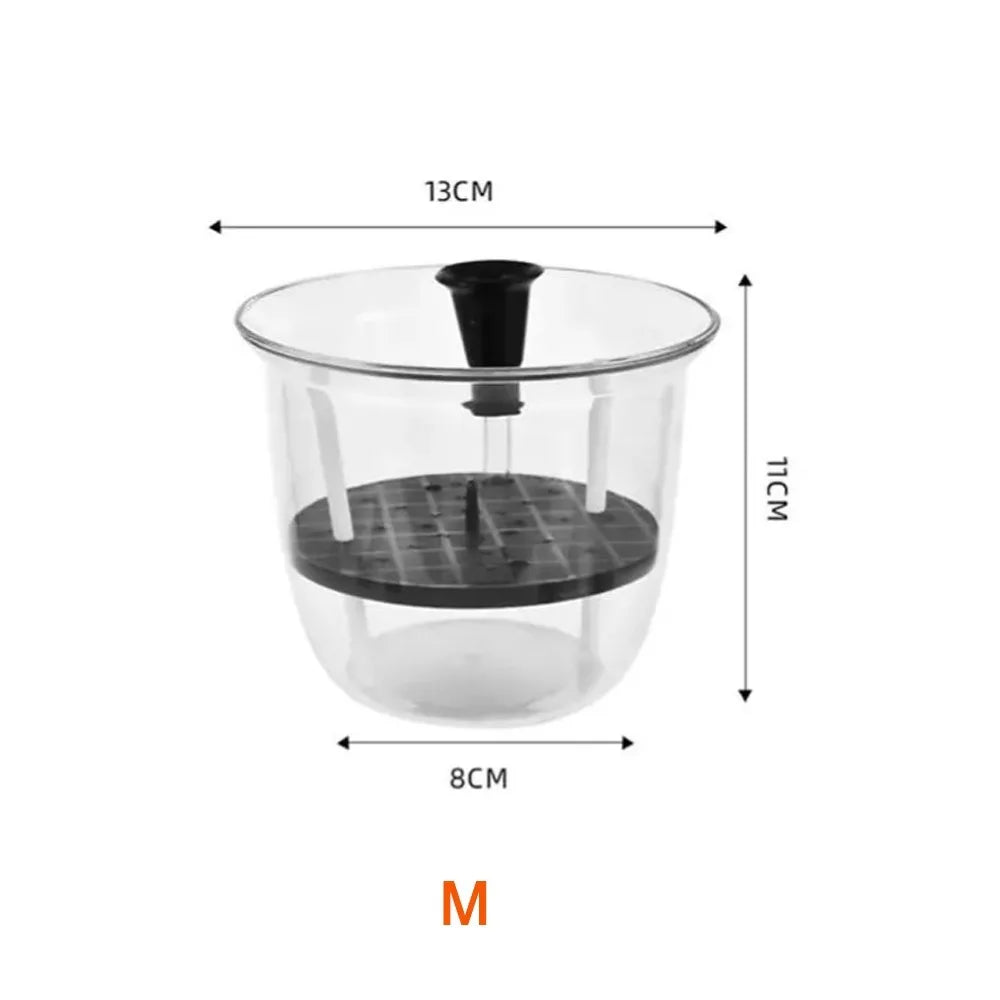 Transparent Self-Watering Plant Pot – Double Layer Planter Self-Watering Planter Richie's 13x11x8cm