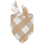 Plaid Dog Bandana with Tassels – Soft Washable Pet Scarf Dog Bandana Scarf Richie's 09